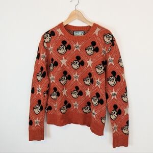 GUCCI x Disney Mickey Mouse Pattern Crewneck Knitted Sweater 601563-XKA57